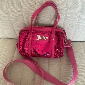 Juicy Couture Pink Sequin Crossbody Bag
